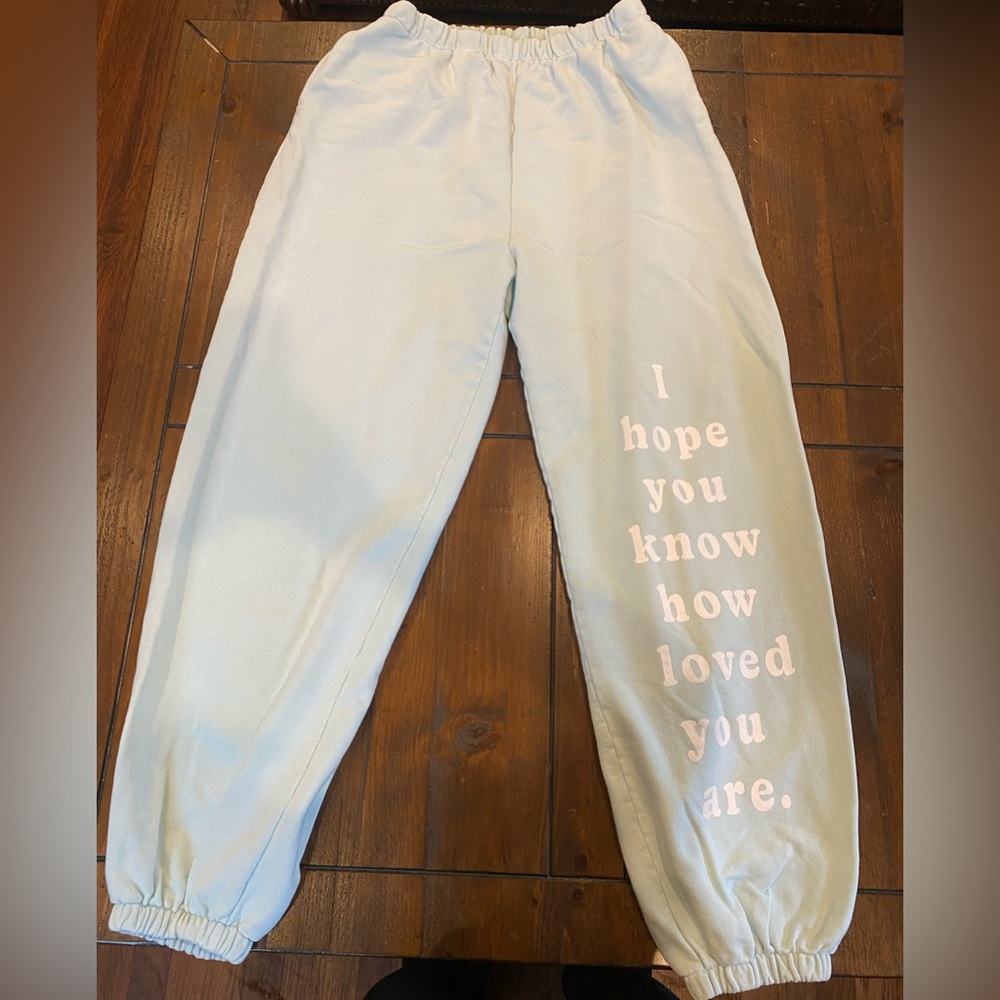 Boys Lie Green Sweatpants XXL - I Hope You Know How Loved You Are